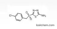 Molecular Structure of 880791-53-7 (5-(4-chlorobenzylsulfonyl)-1,3,4-thiadiazol-2-amine)